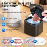 Ultrasonic Retainer Cleaner, 48kHz 30W Retainer Cleaner Machine for Dentures, Night Mouth Guards, Jewelry, Aligner, Braces, Denture Cleaner with Digital Timer, 180ML Capacity, Dual Cleaning Mode