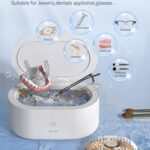 Ultrasonic Jewelry Cleaner, Phniti 20OZ Retainer Cleaner Machine 46KHz Deep Silver Rings, Necklaces, Eyeglasses, Machine Dental Use